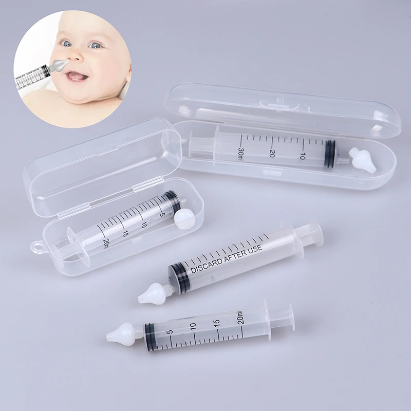 2/4Pcs Professional Syringe Nasal Irrigator With Syringes For Baby Infant Safe Nasal Cleaner For Newborns Infants Nose Cleaner