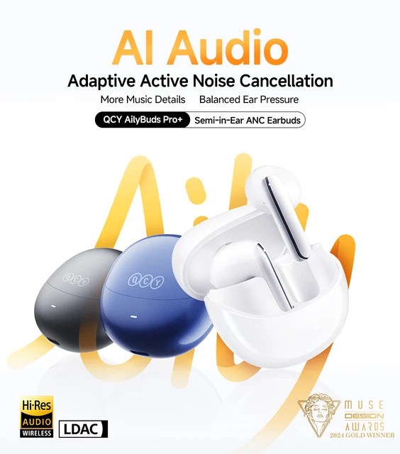 QCY HT10 AilyBuds Pro+ ANC Wireless Earphone Hi-Res Audio QCY HT10 AilyBuds Pro+ ANC Wireless Earphone Hi-Res Audio