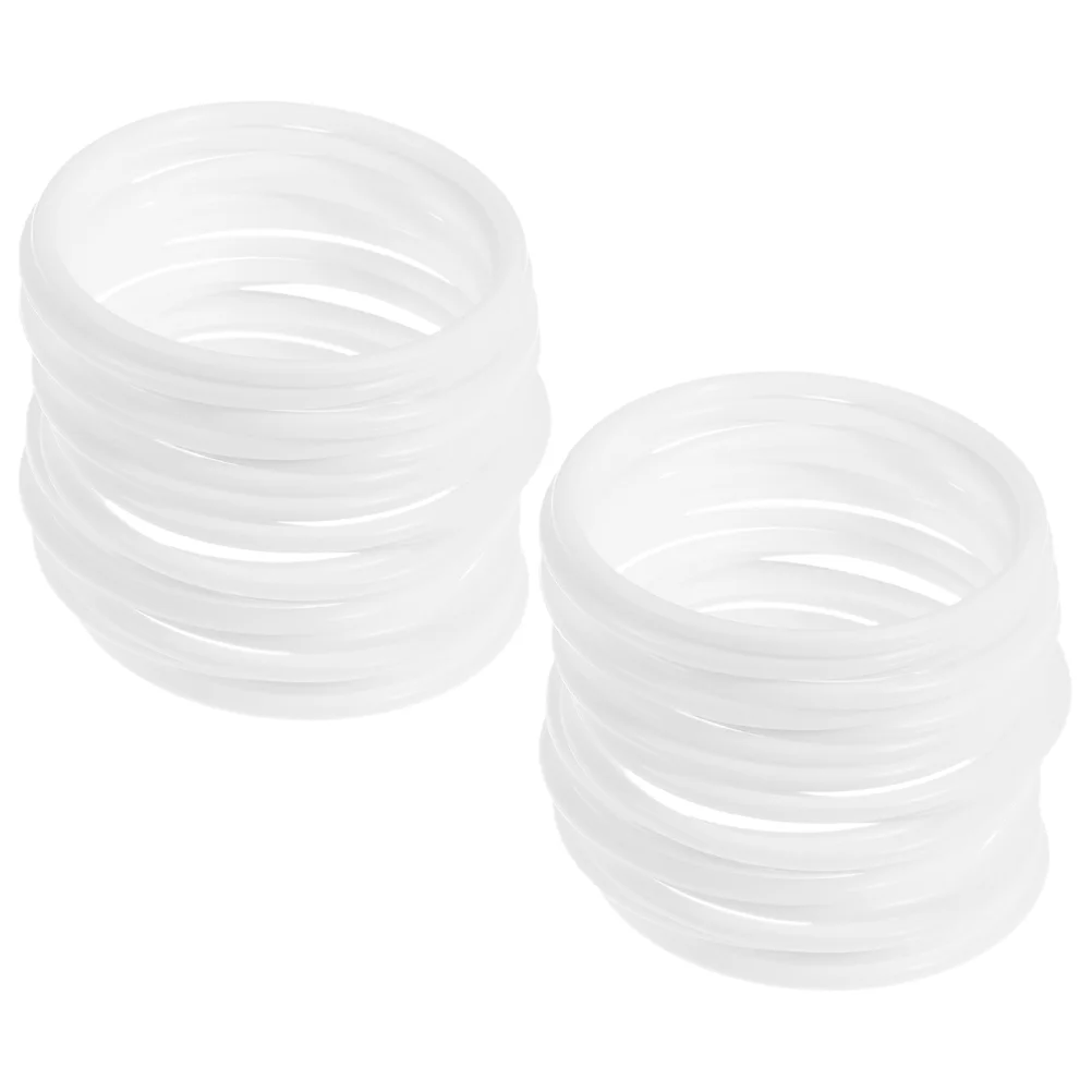 30 Pcs Plastic Hoops White Rings For Dream Catcher Accessories Macrame Supplies Floral Wreath Decor Home Decor Wind Chimes 3