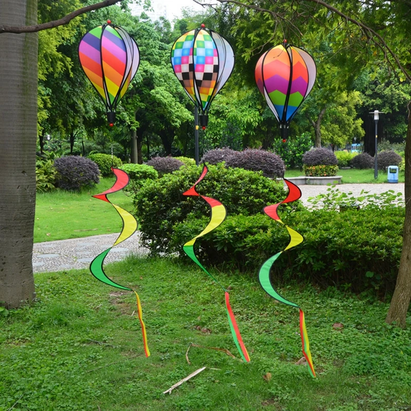 열풍 풍선 윈드 스피너 레인보우 걸이식 윈드 트위스터, 야외 풍차, 정원 앞마당, 홈 페스티벌, 축하 장식