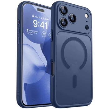 Matte Translucent Case For iPhone 17 Air 16E 16 15 14 13 12 11 Pro Max Plus 17Pro 16Pro iPhone17 Magsafe Wireless Charge Cover 1
