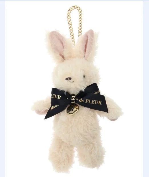 Sweet Cute Japanese Style Women's Plush Doll and Bag Ornaments Keys Pendant Fashion All-Match Bow Chain Luggage Accessories