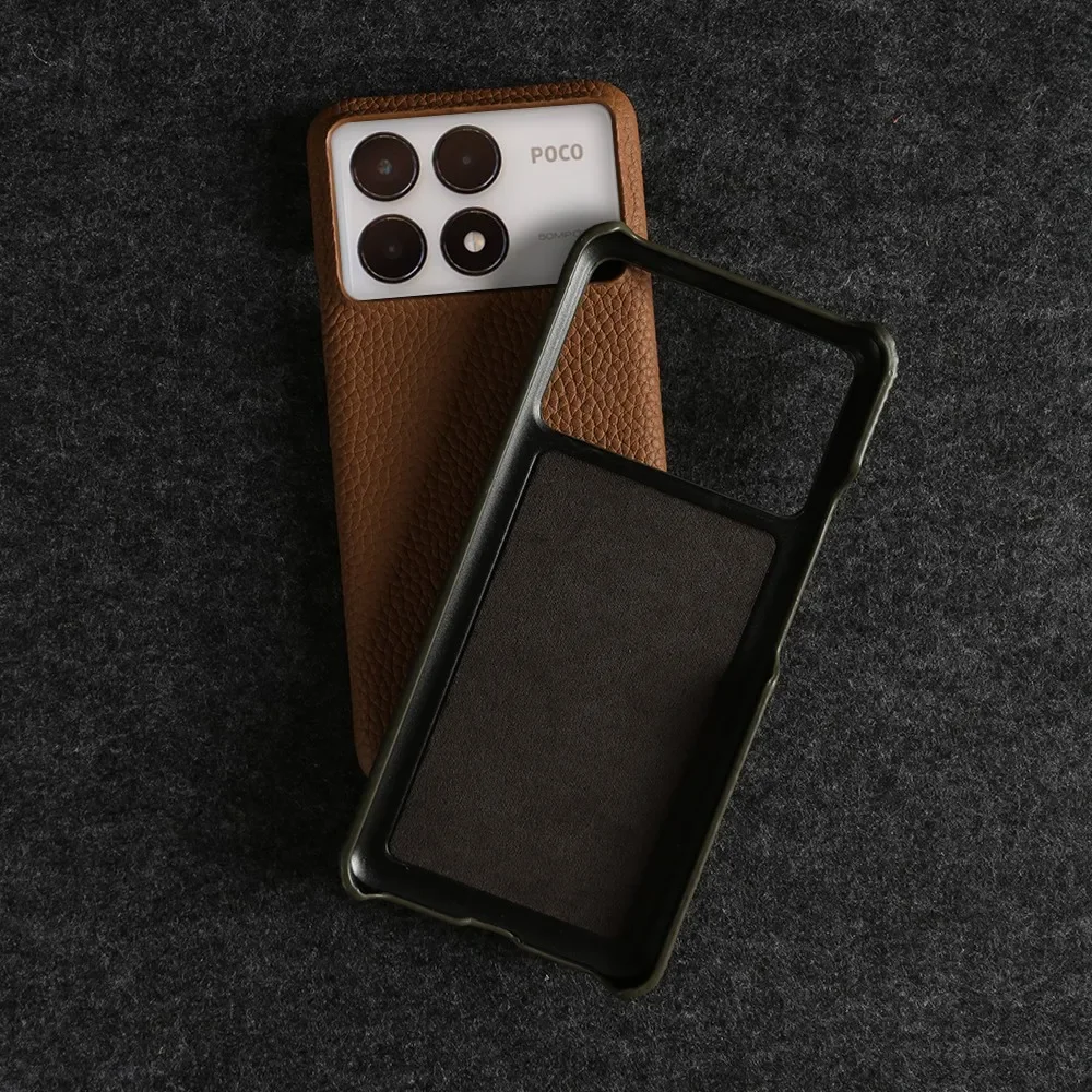 Premium Genuine Leather Business Case - Shockproof Back Cover