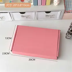 Wholesale Bulk Blue and White Gift Shipping Boxes - Set of 10, Small Business Mailing and Packaging Solution, 20x2.8x13cm (Pink)