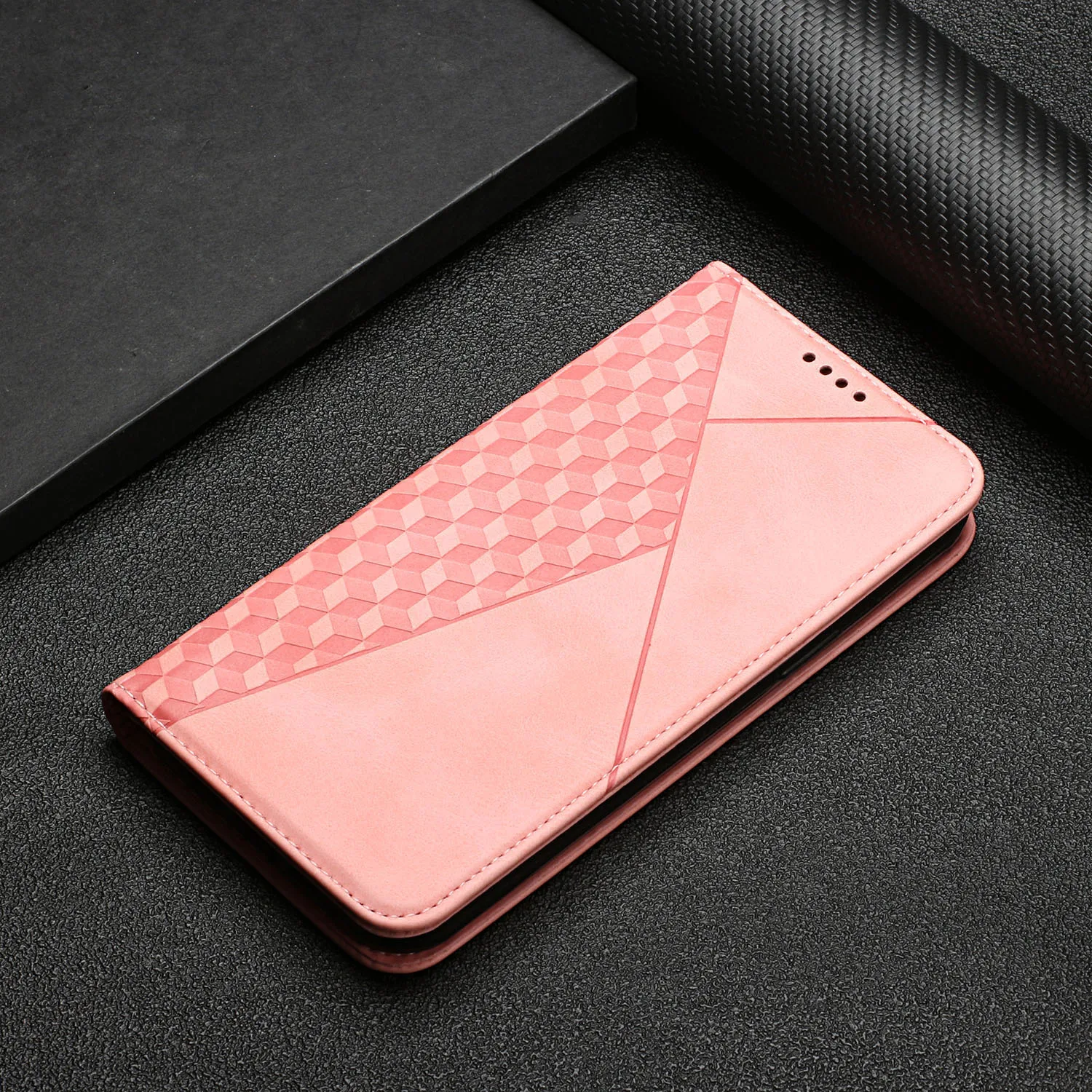 Magnetic Leather Case For Samsung Galaxy S22 Ultra S21 Plus S20 FE A12 A22 A32 A52S A72 A02S A03S A03 Core Card Slot Book Cover cute samsung cases