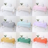 1pc Reusable Tablecloths 137x183cm BPA Free Plastic Dining Table Cover Cloth for Parties Picnic Camping Disposable Tablecloths 1