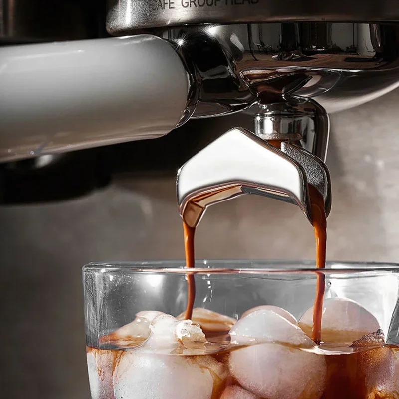 Changor Portafiltro Senza Fondo da 58 Mm a 3 Orecchie, Resistenza all'ossidazione Portafiltro Senza Fondo Rimovibile da 58 Mm Facile da Pulire per Macchina da caffè (#1