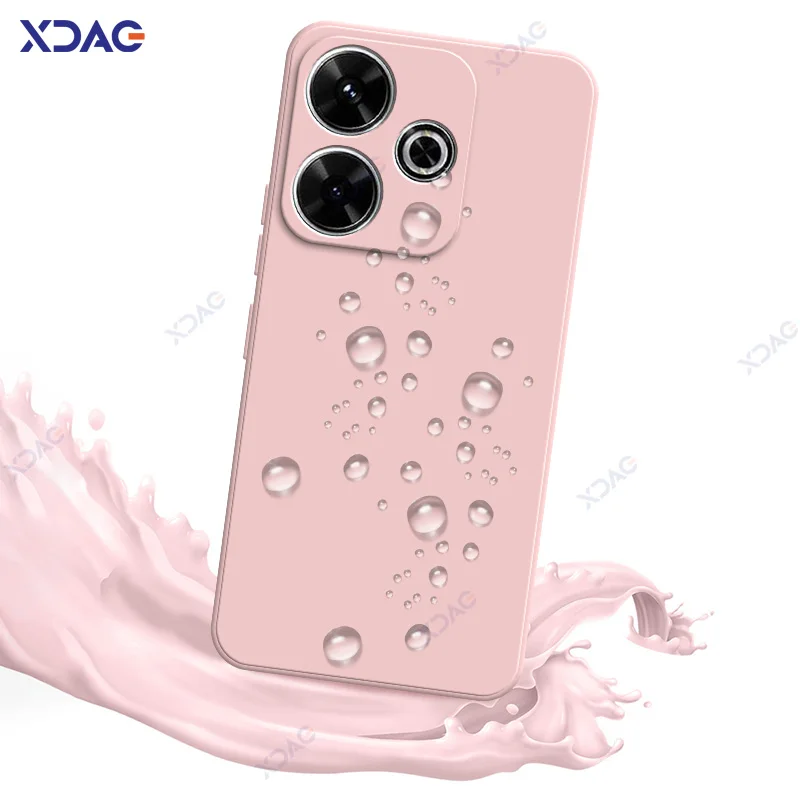 Luxury Soft Silicone Waterproof Mobile Phone Case - 360° Protection, Elegant Square Design