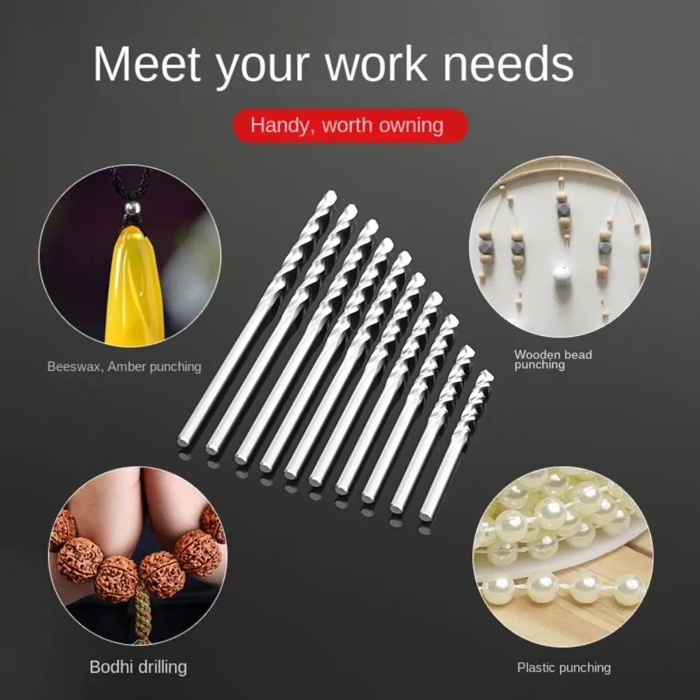 10-Piece HSS Twist Drill Bit Set for Dremel
