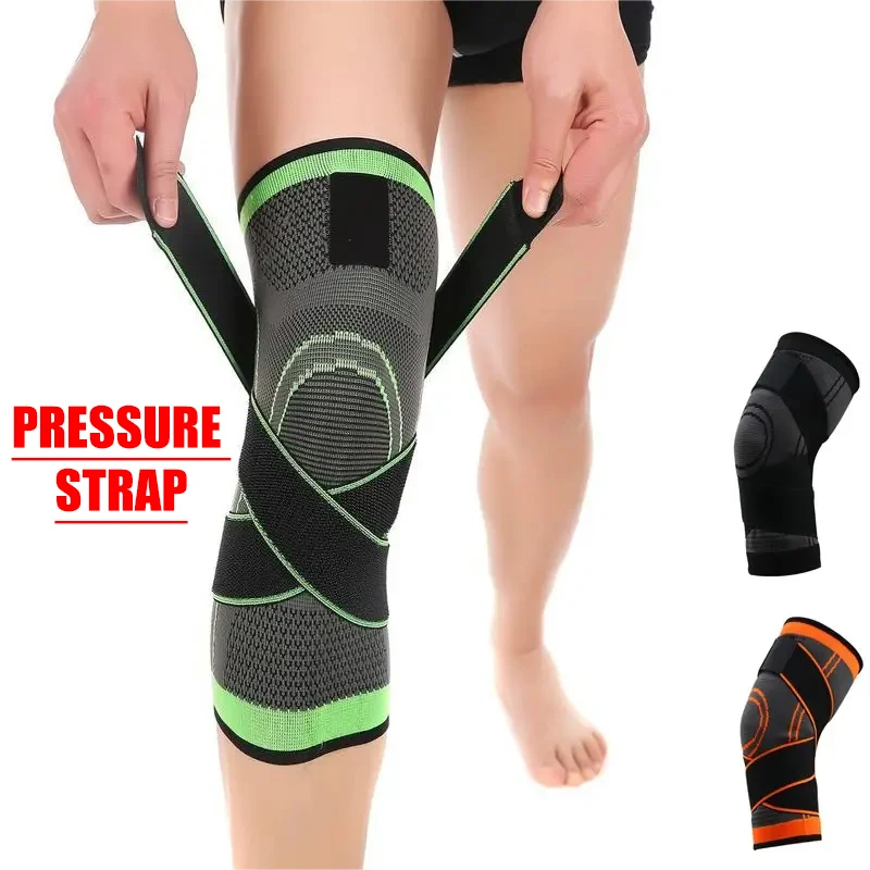 Knee Pad Knee Brace Knee Wraps Band Compression Exercise Fitness Knee Pads Running Mountaineering Basketball Knee Pads Warm Nylon Sports Pads