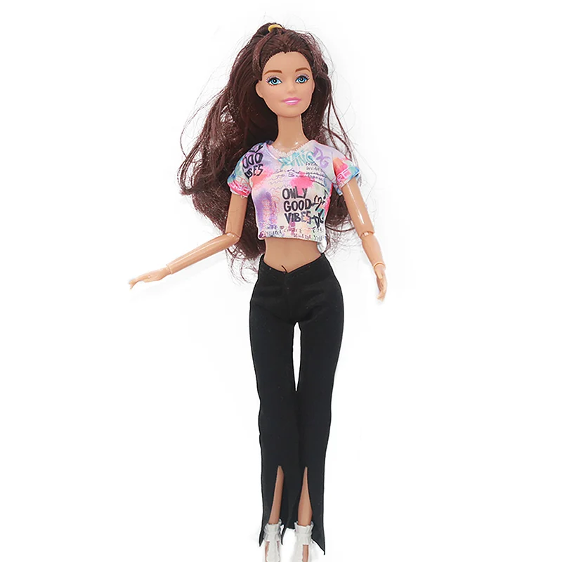 30cm Doll Full Set  with Clothes and Shoes Famale Doll with Clothes Suit Accessories Girls Play House Dress Up Toy 5