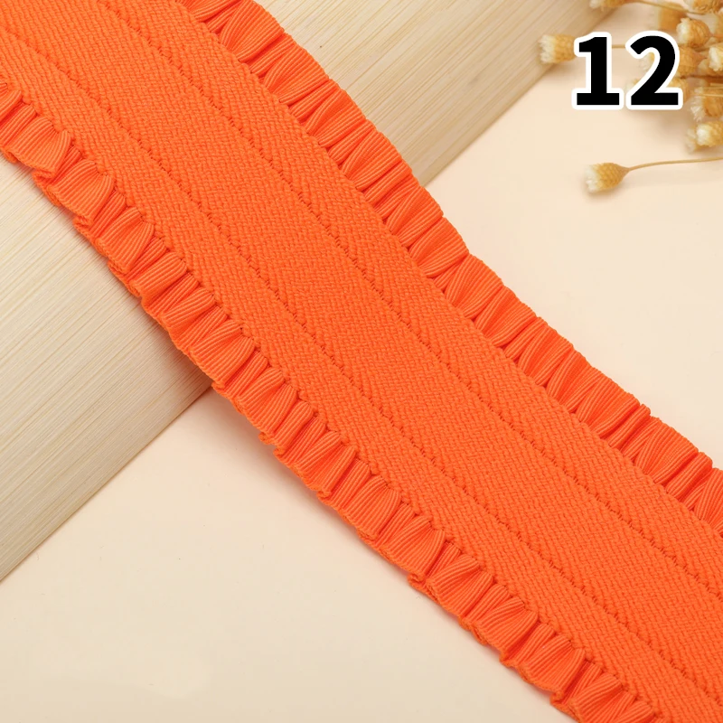 1m Wave Elastic Band for Sewing Trousers Skirt Belt Rubber Bands Ribbon Clothes Waistband Tape DIY Accessories 5cm Width