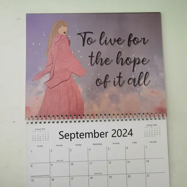 TAYLOR SWIFT CALENDAR 2024. With Stickers and 4 cards. New. EUR 9,90 -  PicClick IT