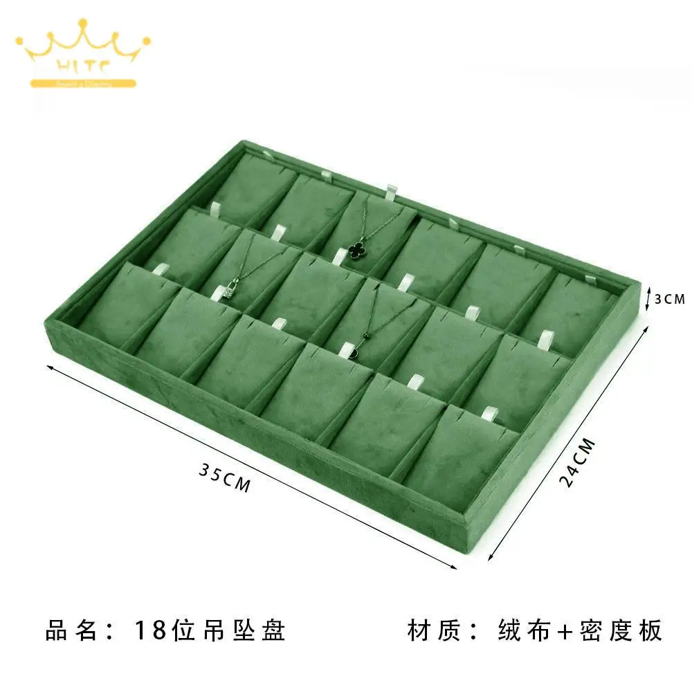 12 Grid Bracelet Watch Premium Pillow Plate 20 Grid Velvet Earnail Pendant Jewelry Display Tray Adjustable Shelf 35*24 Menora