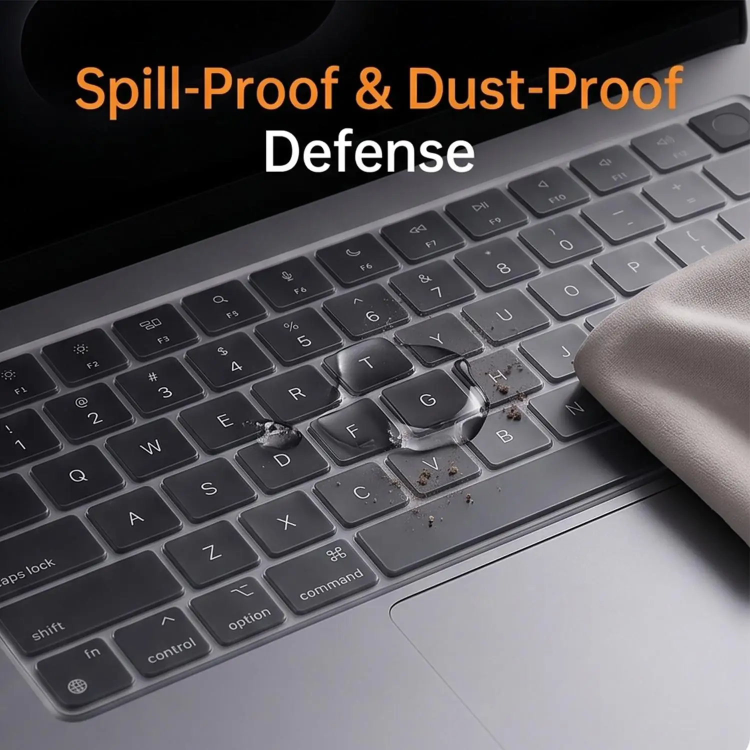 Ultra-Thin Keyboard Protector for 13-Inch Laptops - US Layout
