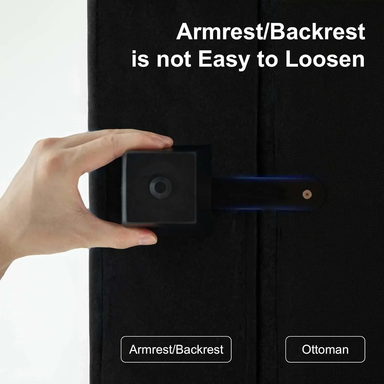 Modular Sofa Armrest Backrest Module for Modular Sectional Sofa Couch Side Armrest, Backrest Velvet Black