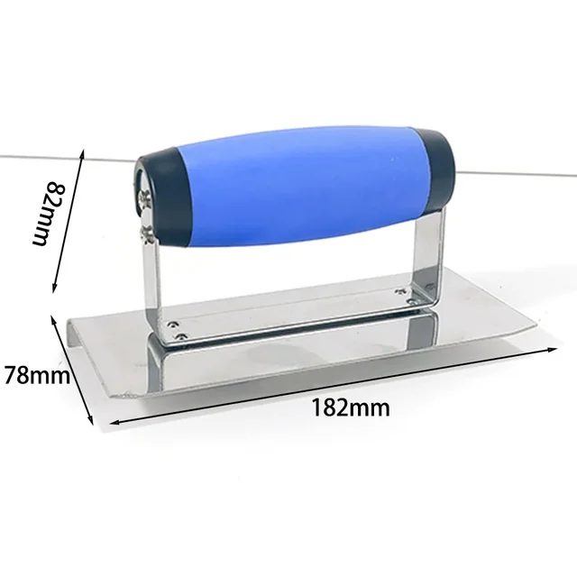 Stainless Steel Inside/Outside Corner Trowel Smooth Finishing Trowel With Ergonomic TPR Comfort Handle For Wall Cleaning Tools