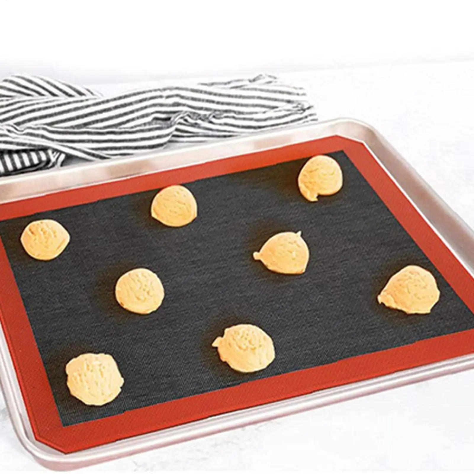 Silicone Non-Stick Baking Mat Sheet Liner, Reusable Kitchen Bakeware Accessory