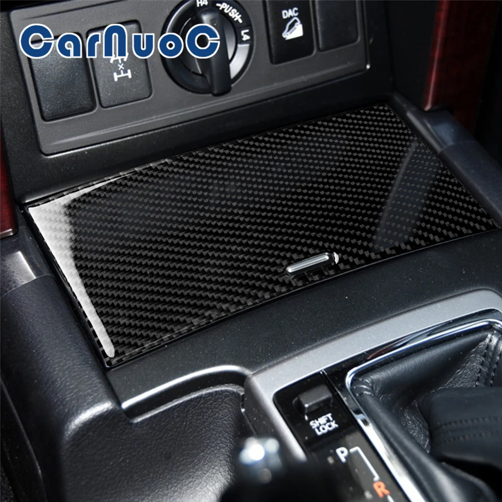 

Carbon Fiber Car Sticker For Toyota Land Cruiser Prado 2010-2018 Cigarette Lighter Panel Decorative Accessory Interior Moulding