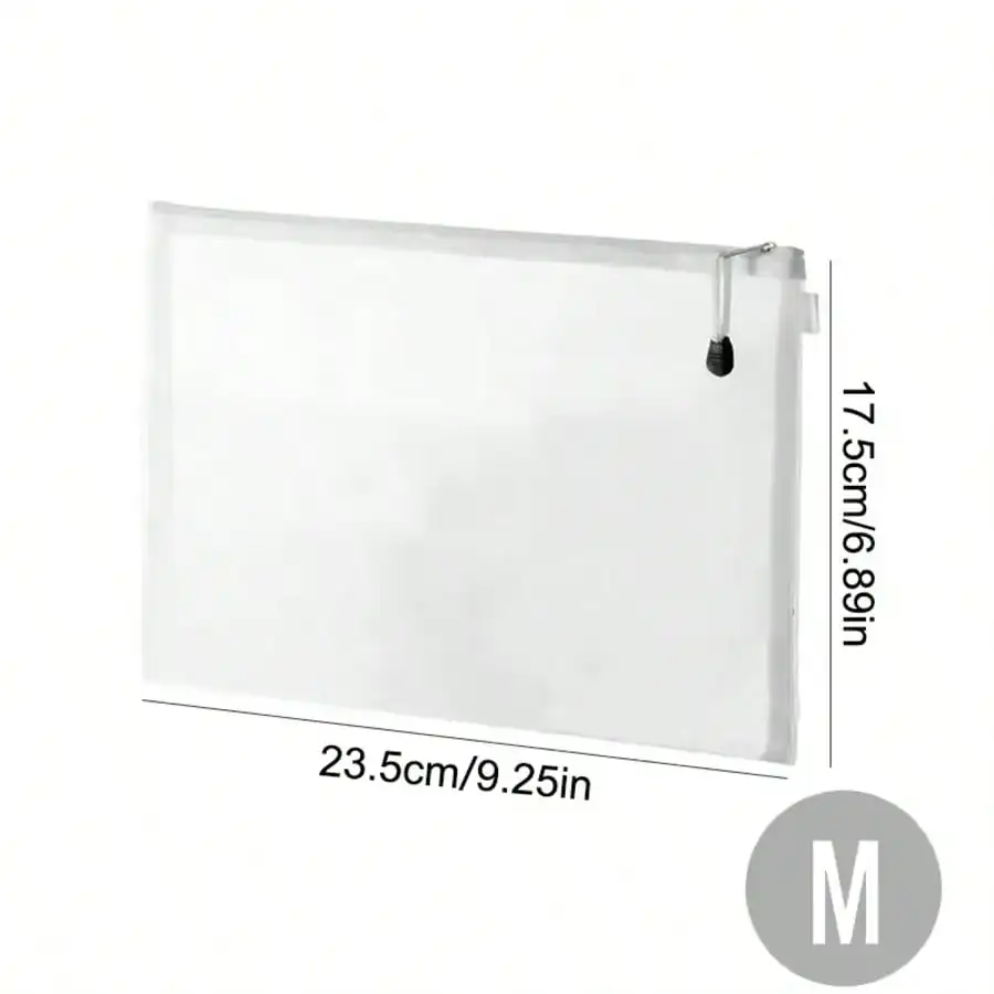 Set of Waterproof Mesh Zipper Pouches for Versatile Storage and Organization