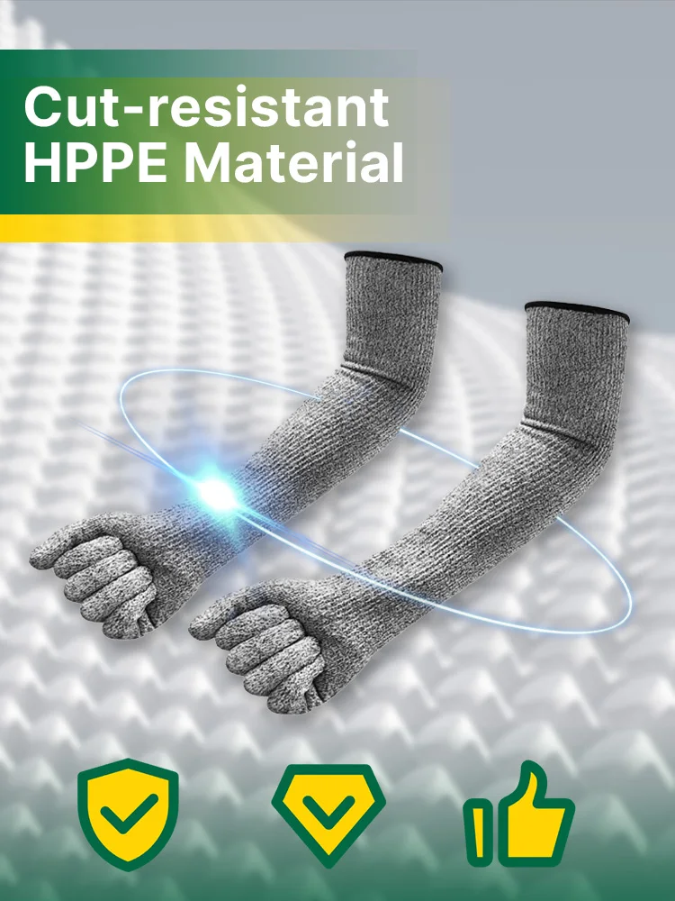 Description Picture 4 of itemAnti-cut garden work gloves HPPE material extra long garden gloves can protect palms and arms New garden protection tools