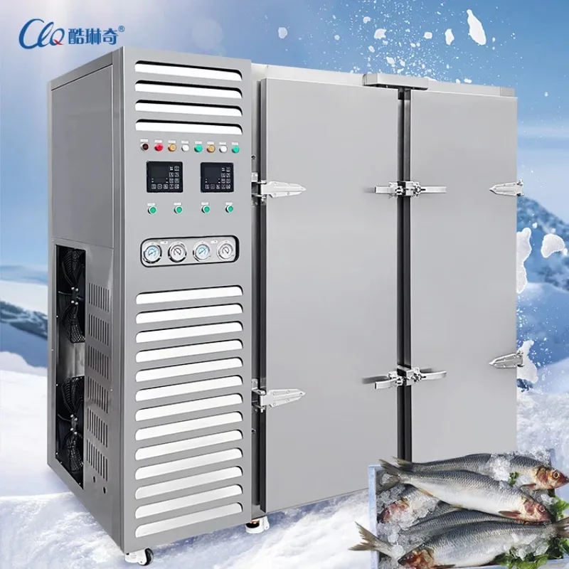 ตู้แช่แข็งแบบระเบิดความเย็น 1400 ลิตร –45 องศา ° ตู้แช่แข็งสแตนเลสเกรดเชิงพาณิชย์สำหรับเนื้อสัตว์ อาหารทะเล เบเกอรี่ แบบกำหนดเองได้ 1