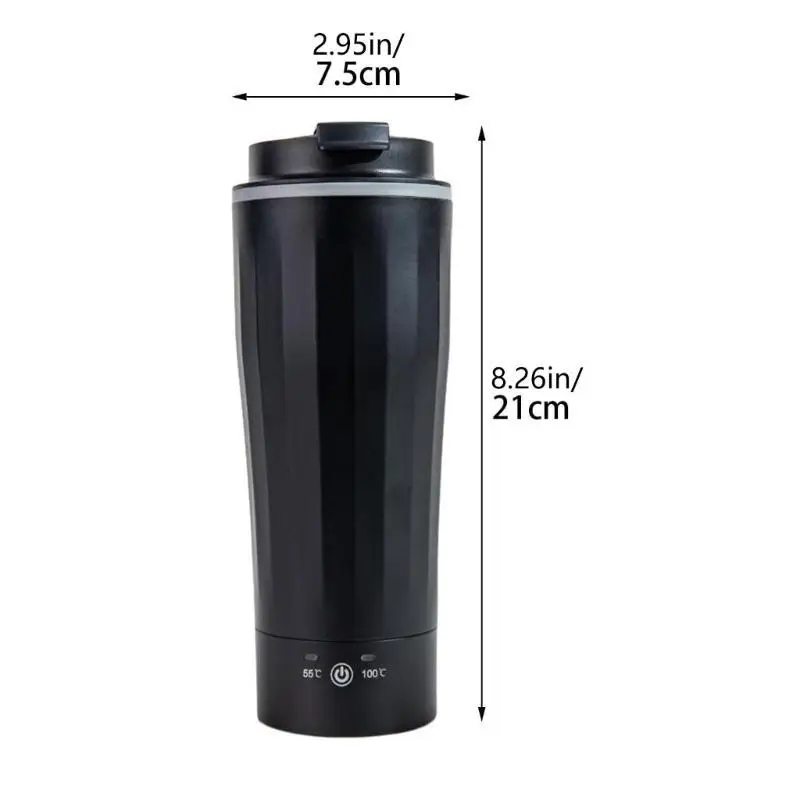 야영 여행을 위한 304 스테인리스 차량 격렬한 찻잔 500ml 수용량 12V/24V