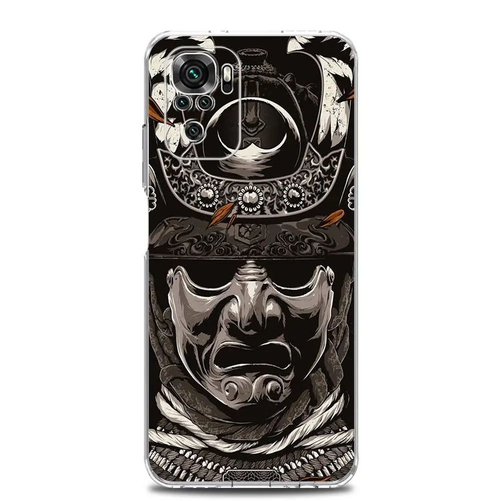 Samurai Hannya Mask Ghost Soft Phone Case