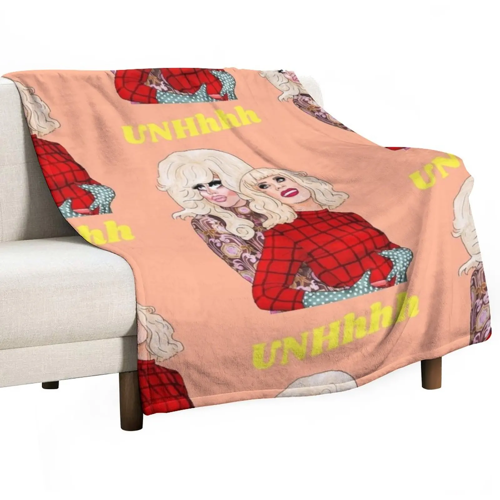 

Trixie and Katya Throw Blanket Luxury Thicken Blanket Soft Plaid Furry Blanket Beach Blanket