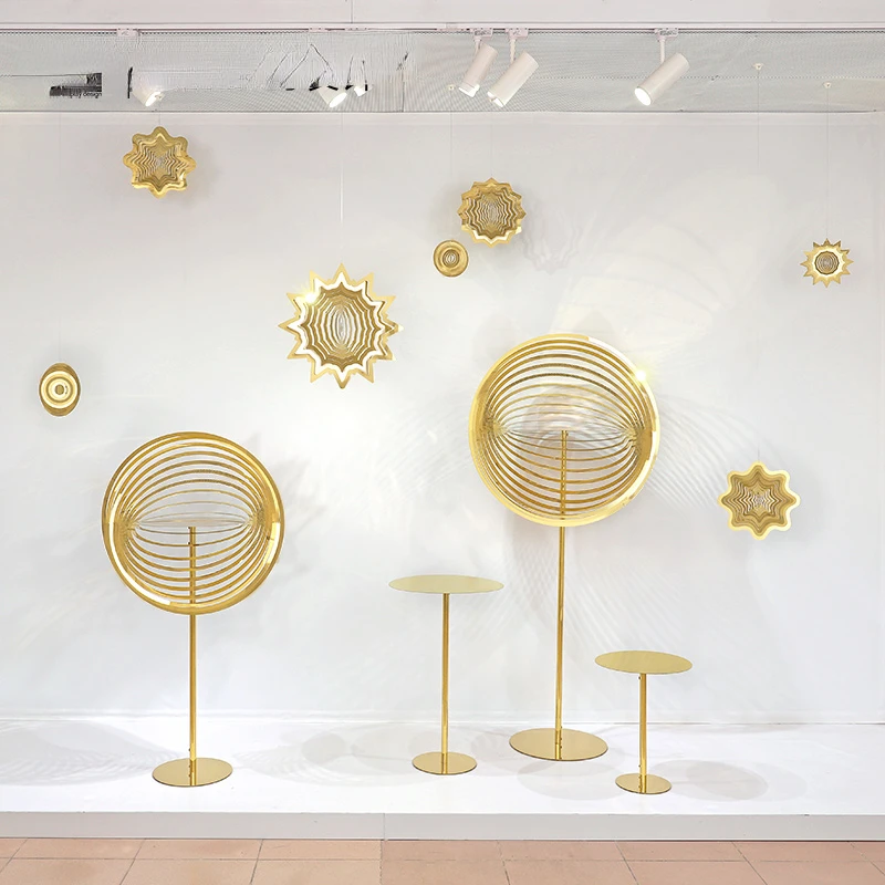 OM Original Christmas Gold Snowflake Pendant, Beautiful Chen Props, Window Decoration, Venue Scene Layout, Exhibition Hall