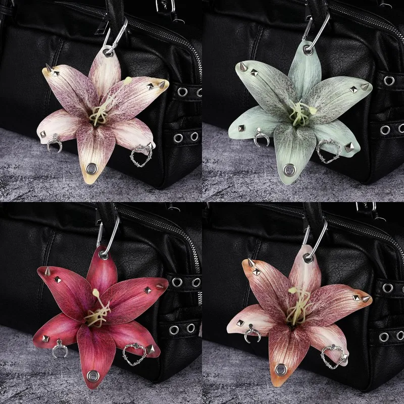 アクセサリー lily Real Touch Stargazer Lily Corsage, White Stephanotis, Lace