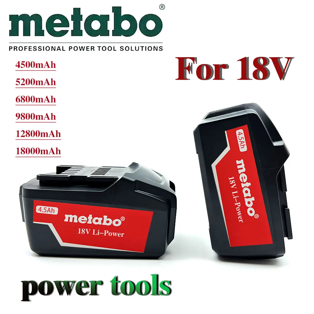 

For Metabo 18V 4.0-9.0Ah Battery Power Tools Drill Driver Wrench Hammer Grinder for Metabo 18VBattery Asc30 Asc55 625592000
