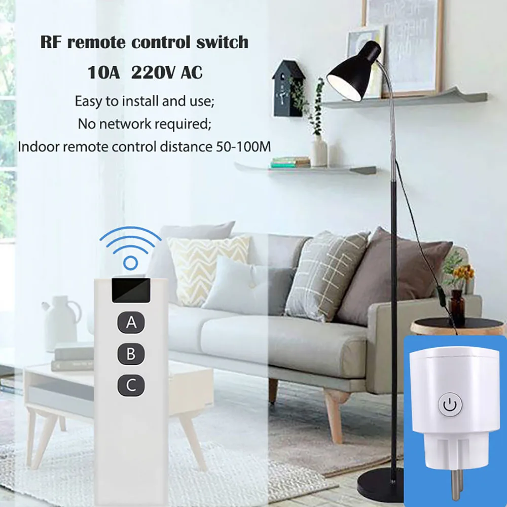  ġ RF433MHz     EU ÷ 10A 220V AC     ǰ