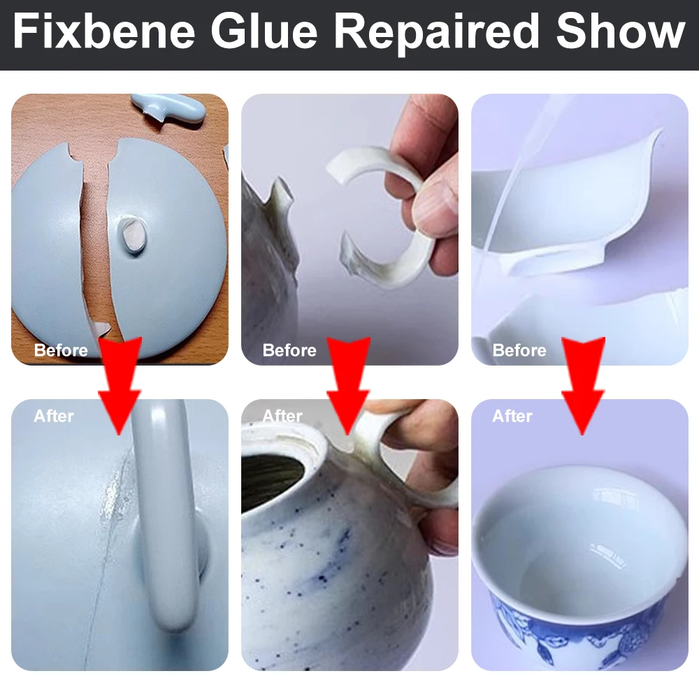 Ceramics Pottery Tiles Extra Strong Instant Adhesive Professional Super Glue Seconds Cyanoacrylate 502 DIY Craft Plastic Leather 5