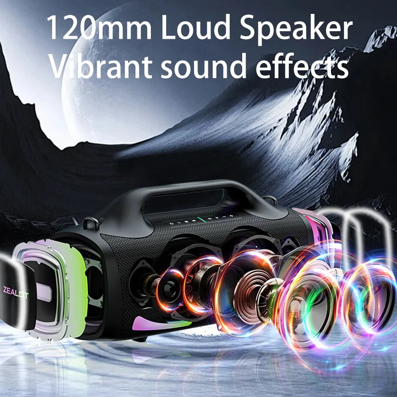Zealot S79 ポータブルワイヤレススピーカ新品 Amazon.com: ZEALOT Bluetooth Speaker, 110W Peak(100W