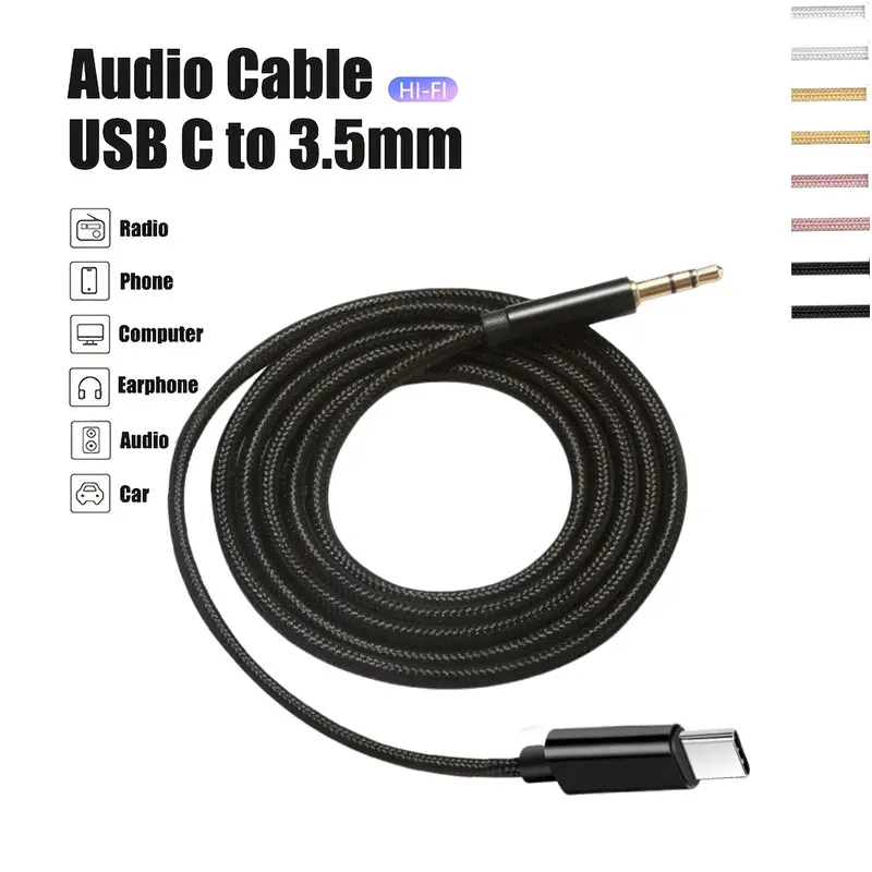 USB-C to 3.5mm AUX Audio Adapter Cable