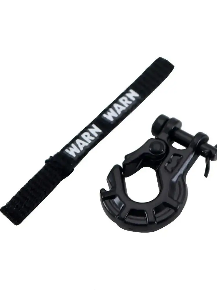 RC Car Winch Hook with Pull Strap and Decorative Tags