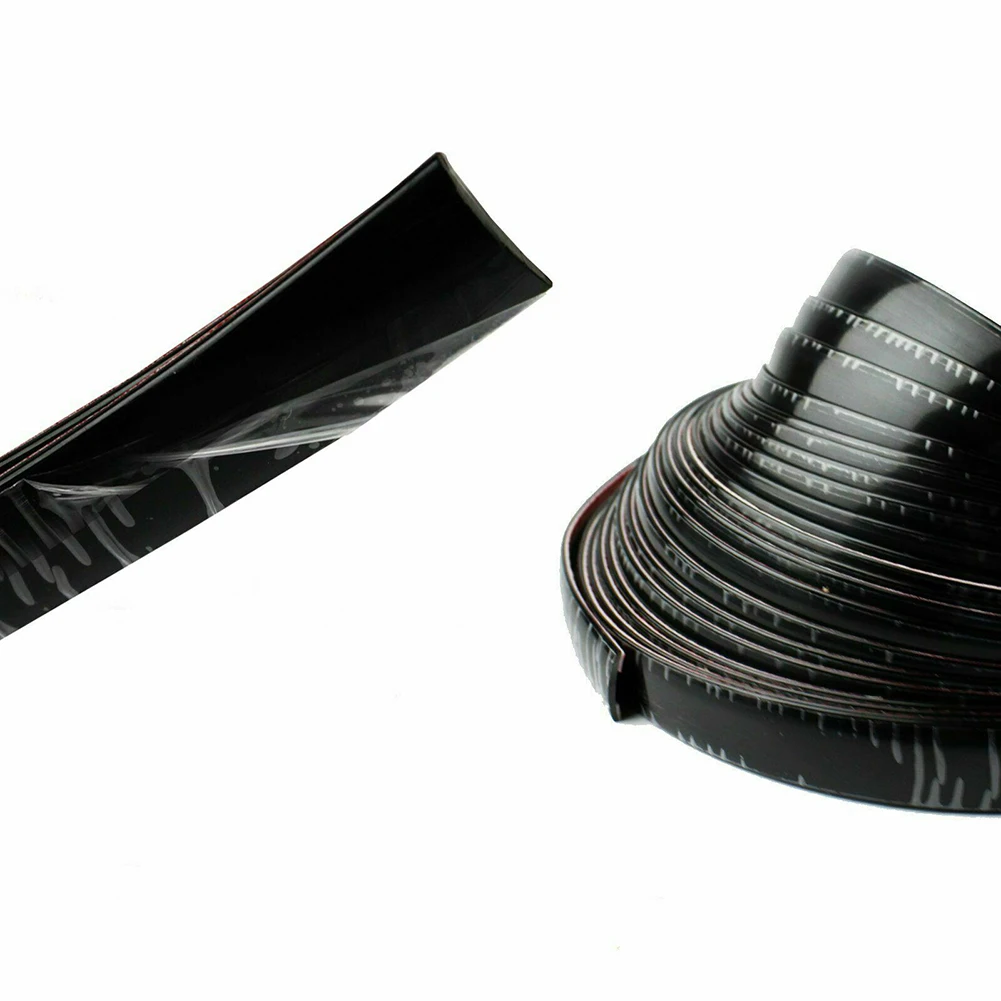 블랙 충돌 방지 스트립 자동차 문짝 장식 몰딩 부품, SUV 측면 보호, 부드러운 PVC 액세서리 트림, 3ft * 2in