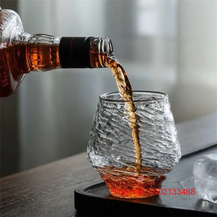 Description Picture 2 of itemFalling Sakura Brandy Snifter Whisky Glass Old Fashioned Wineglass Creative Wine Gifts Cognac Whiskey Cup Beer Mug Dropshipping