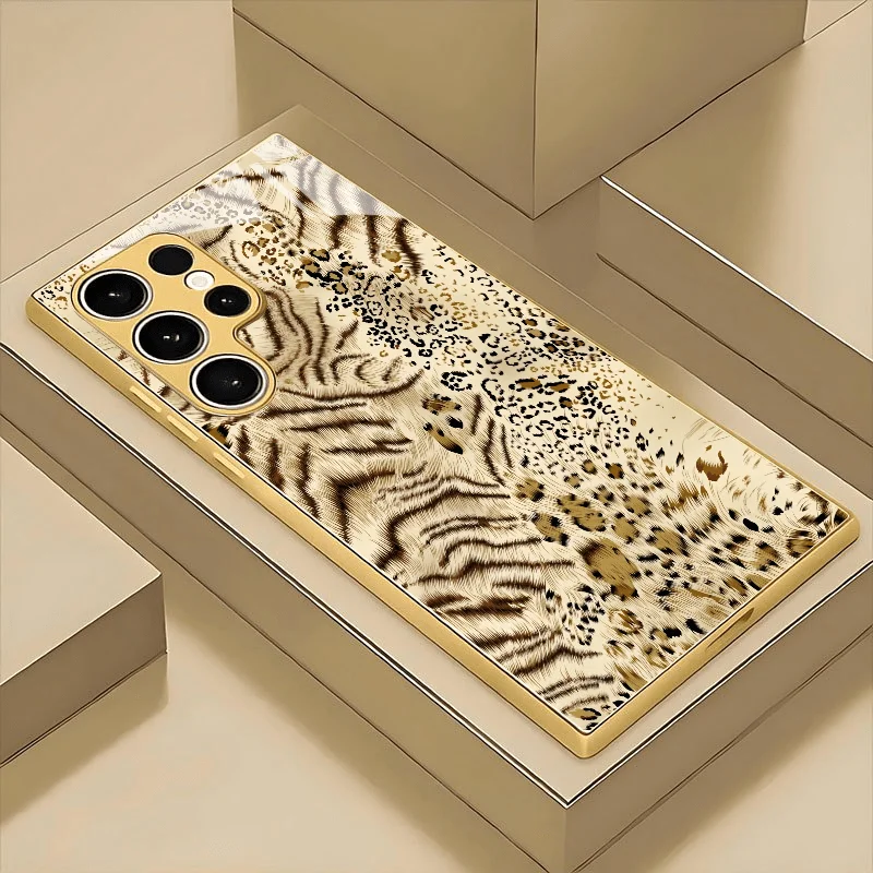 Premium Electroplated Glass TPU Drop-Resistant Phone Case