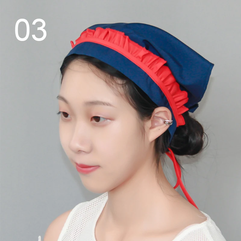 Women's Chef Hat Waiter Headscarf Japanese Izakaya Sushi Restaurant Cooking Bakery Work Cap Catering Dust Proof Sanitary Cap 5