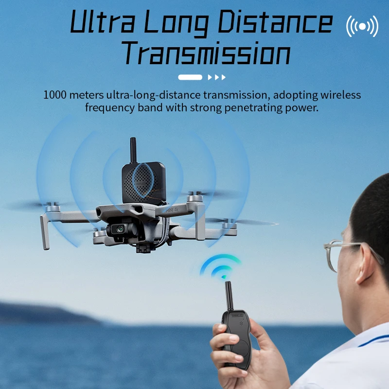 Startrc-ドローン用ワイヤレススピーカー,dji mini 4k用メガホン