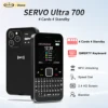 SERVO Ultra700 QWERTY Mobile Phone 4 SIM Standby Speed Dial Call Recording FM Radio MP4 Player NFC 2G Small Keybored Cellphones 1
