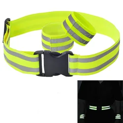 High Visibility Reflective Safety Security Belt With 2 Pcs Wrist Band For Night Running Walking Biking