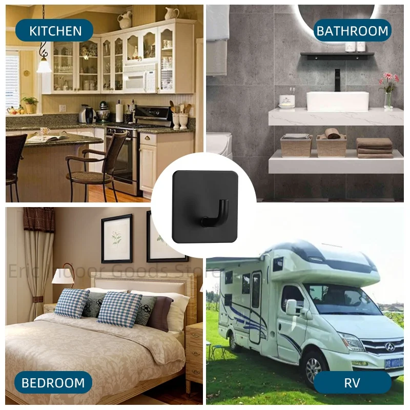 4PCS Self-Adhesive Wall Hooks Set 6