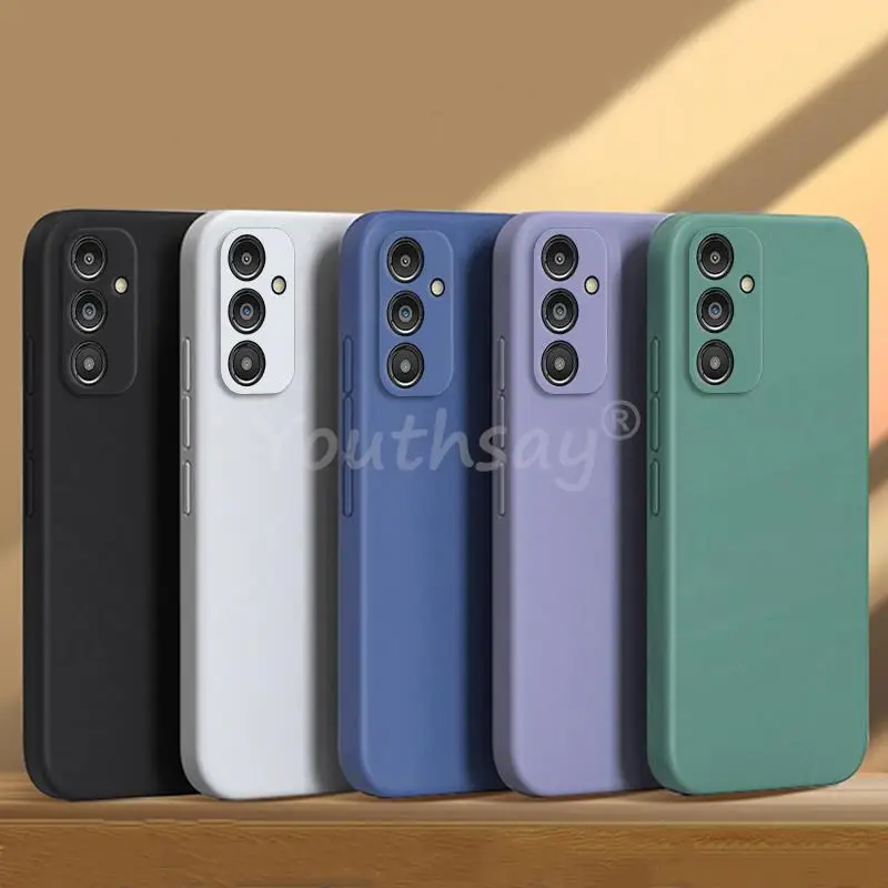 Phone Case For Samsung Galaxy A16 Case Samsung A16 A15 A14 A55 A06 A04 A04S A04E A24 A33 A54 A34 A05 Cover Silicone Plain Protector Rubber