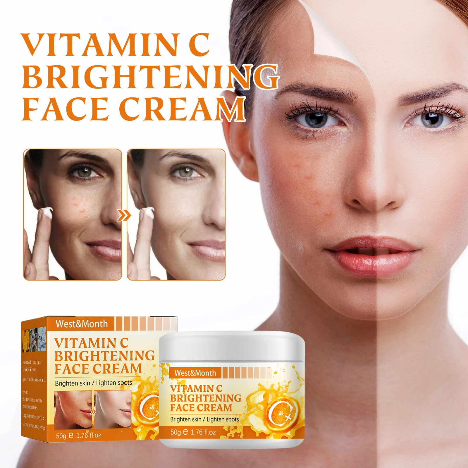 Face Cream Vitamin C Cream Remove Dark Spots Whitening Face Care