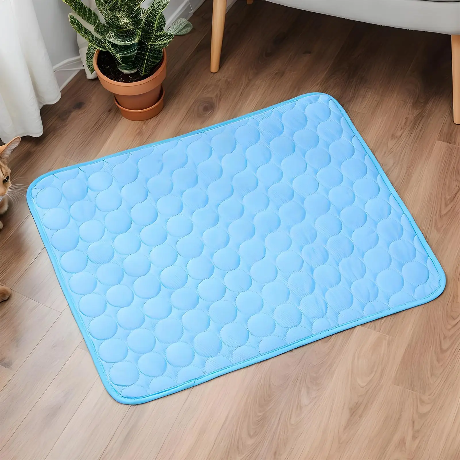 Dog Cooling Pad Cooling Ice-Silk Mats For Dogs Pet Breathable Summer Washable Beddings For Sofa Floor Kennel RV Car Seat Camping