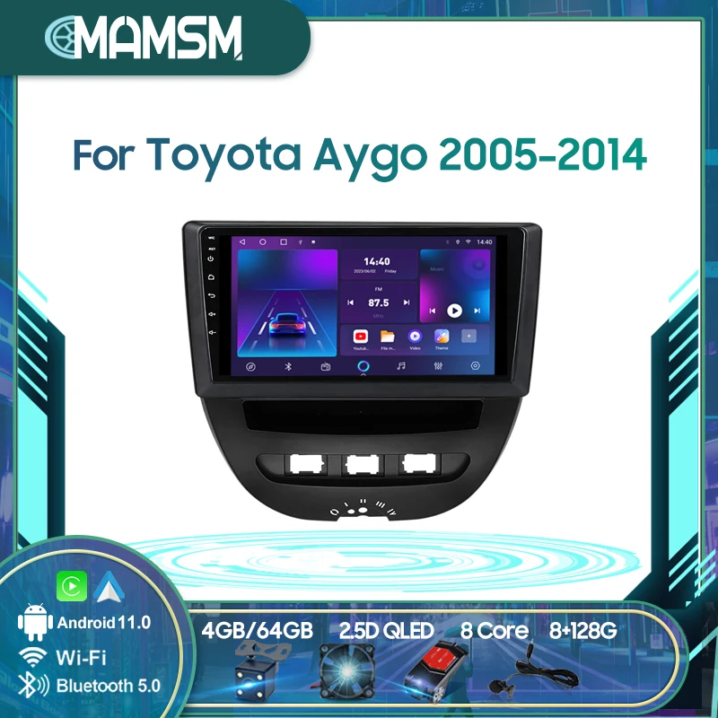 

Автомагнитола MAMSM для Toyota Aygo 2005-2014, 4G, GPS, 10 дюймов