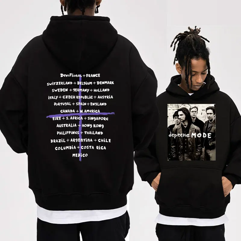 

British Band Depeche Cool Mode I Feel You Graphic Hoodies Men Women Fashion Cotton Fleece Pullover Oversized Hooded Sweatshirts